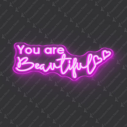 Pink You Are Beautiful Neon Sign