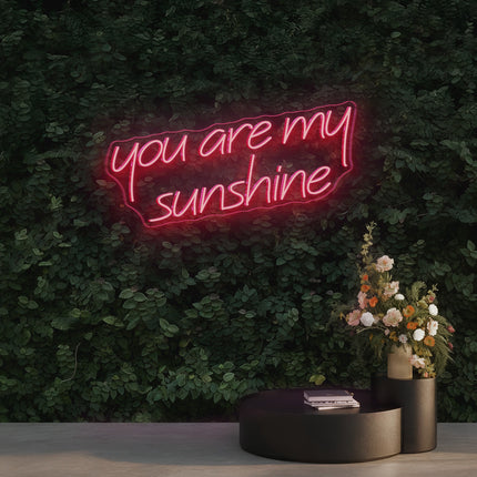 Light Pink You Are My Sunshine Neon Sign